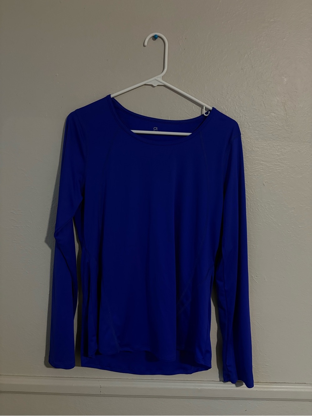 GAP Long Sleeve Crewneck Top - Cobalt Blue